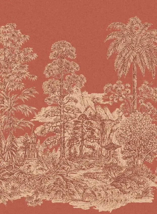 Jannelli & Volpi Wandbild Mandalay - Coral Panel 8