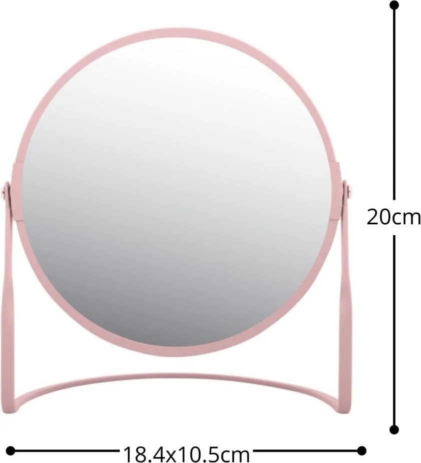 Specchio per make-up con ingrandimento (con ingrandimento 5x) ø 18 cm Akira – Spirella