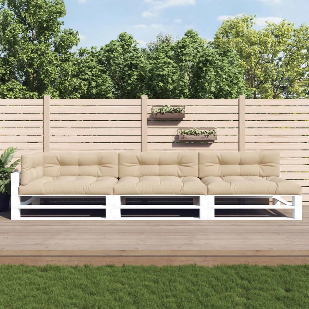 Cuscini Per Pallet 7 Pz Beige İn Tessuto /