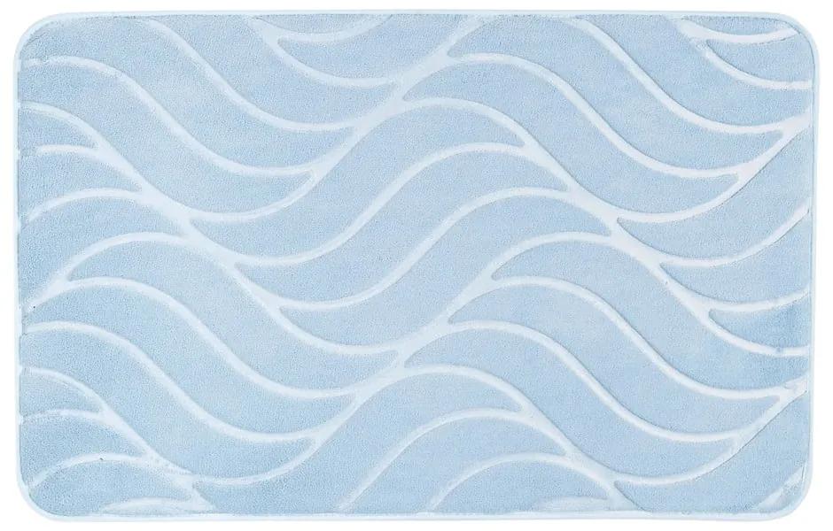 Tappeto da bagno in memory foam azzurro 50x80 cm Tropic - Wenko