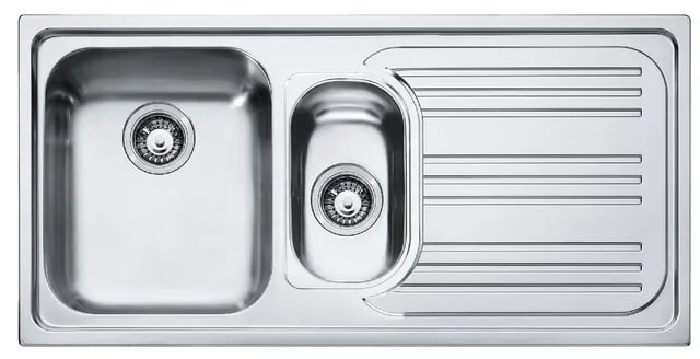 Lavello 1.5 vasche in inox argento FRANKE RRX 651 L 50 x L 100 cm