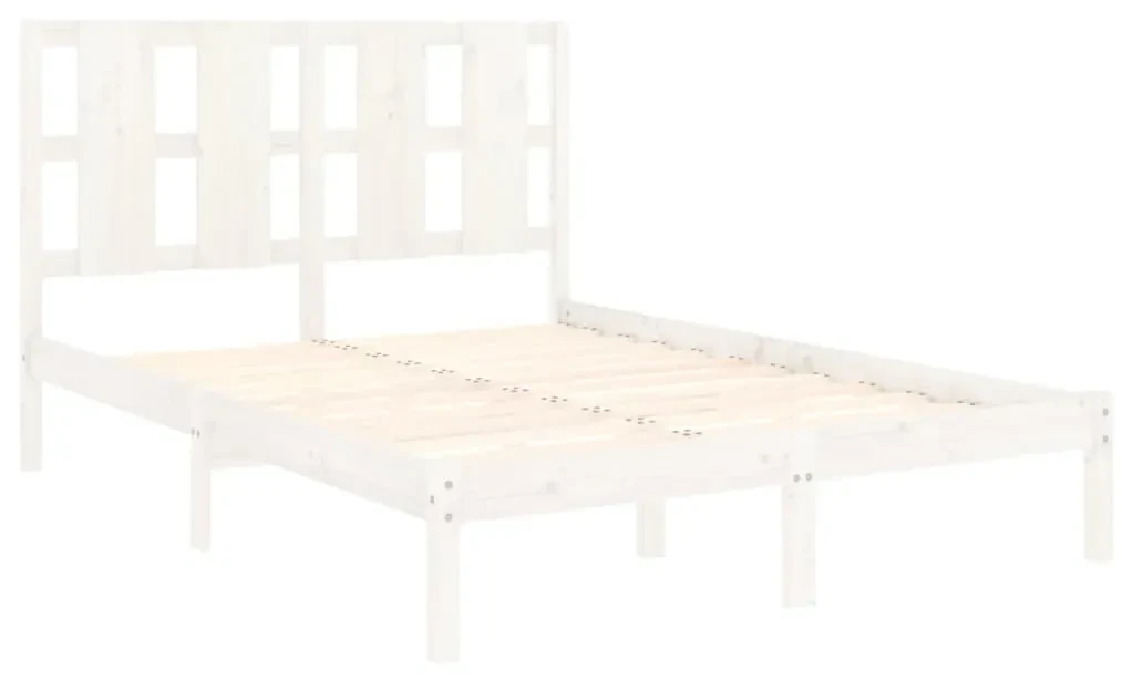 Giroletto bianco in legno massello di pino 120x200 cm