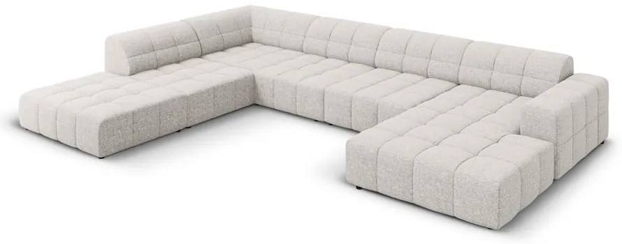 Divano angolare grigio chiaro (angolo sinistro/"U") Chicago - Cosmopolitan Design