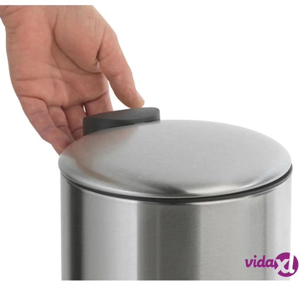 Practo Home Cestino a Pedale 20 L Acciaio Inox Opaco