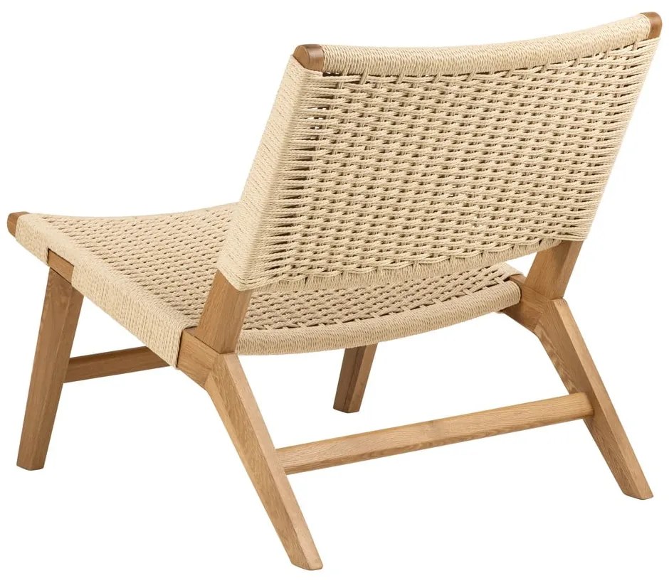 Poltrona con intreccio in colore naturale Carson - Actona