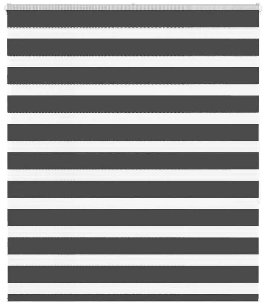 Tenda A Rullo Zebra Nero Larghezza Tessuto 125,9 Cm Poliestere /