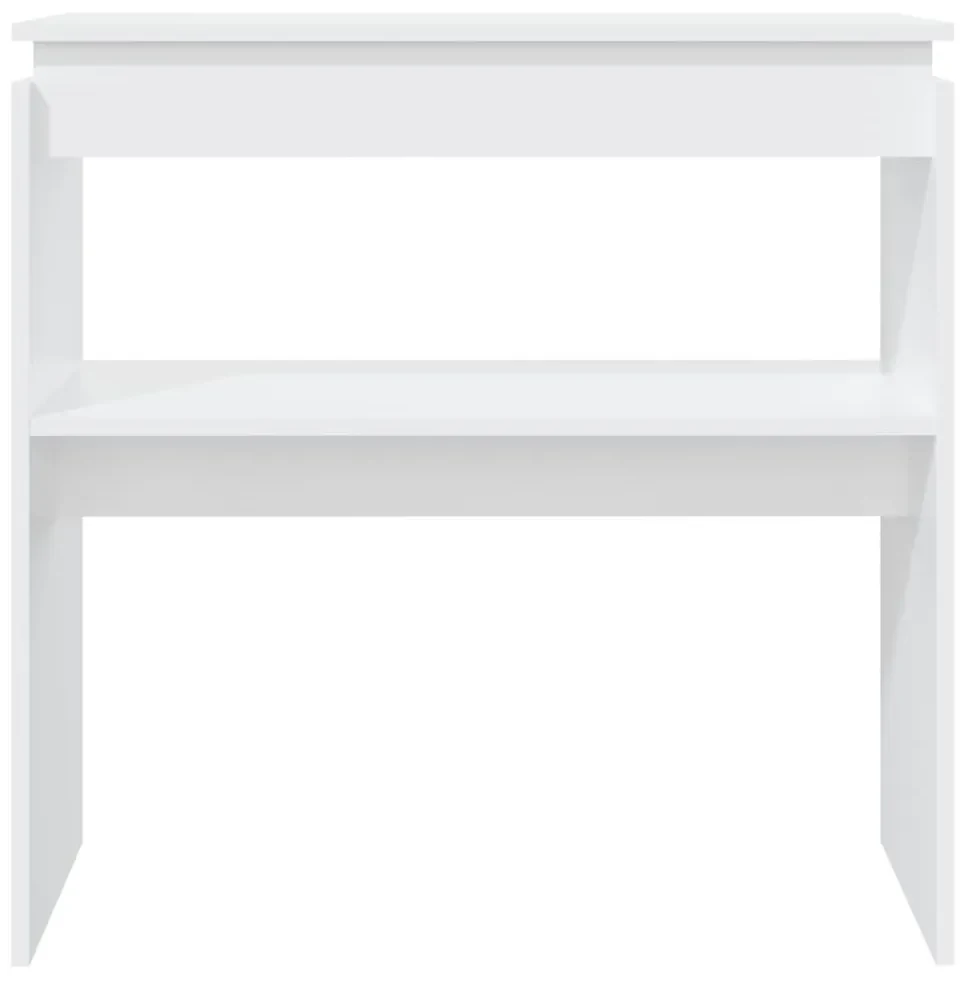 Tavolo consolle bianco 80x30x80 cm in truciolato