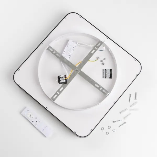 Brilagi - plafoniera LED dimmerabile FALCON II LED/80W/230V 40x40 cm nera + telecomando