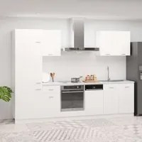 Set Armadi da Cucina 7 pz Bianco in Truciolato 3067631