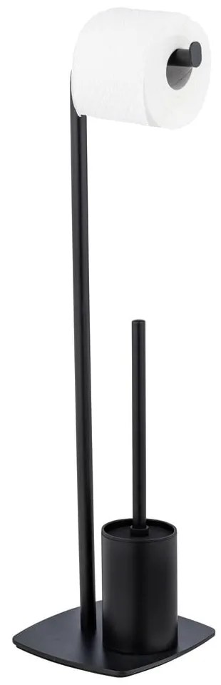 Porta carta igienica in acciaio con spazzola Iria - Wenko