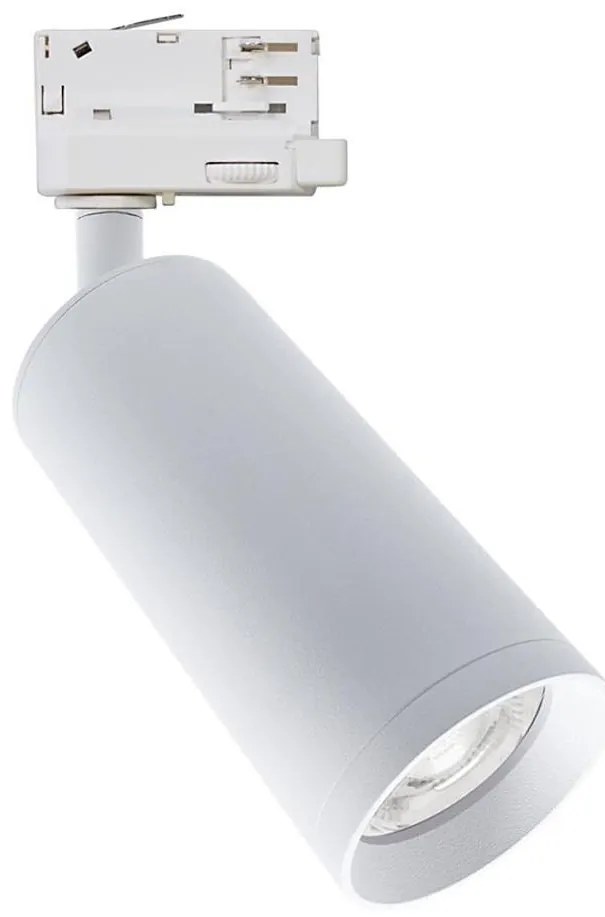 Faretto per sistema a binario MICA 1xGU10/25W/230V trifase bianco