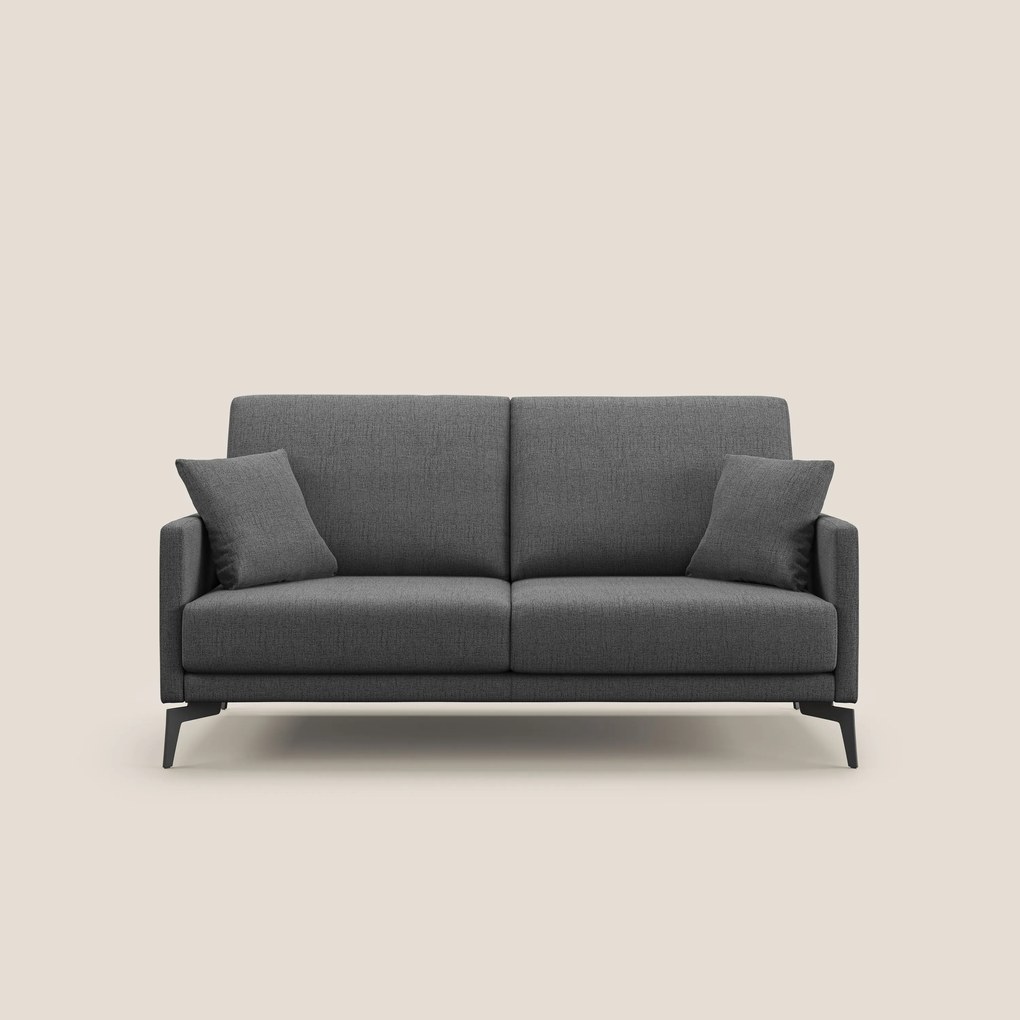 Saturno divano moderno in tessuto morbido impermeabile T03 grigio