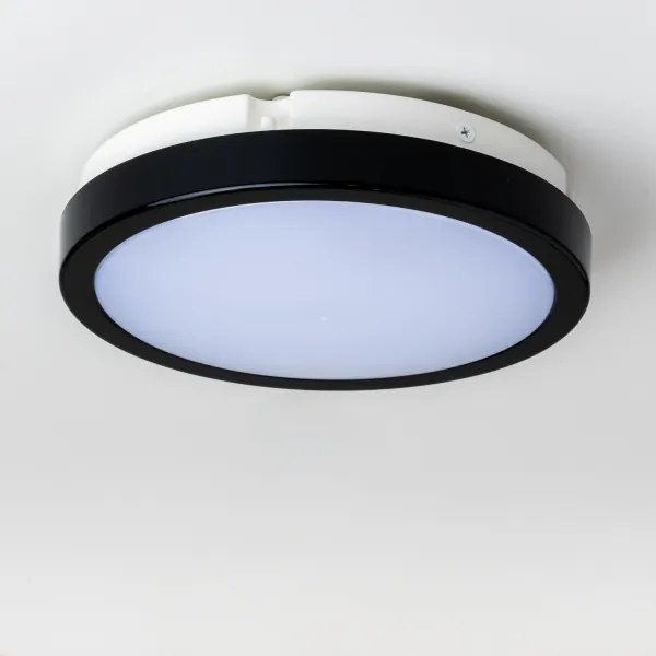 Brilagi - Plafoniera LED da bagno PERA LED/18W/230V diametro 22 cm IP65 nero