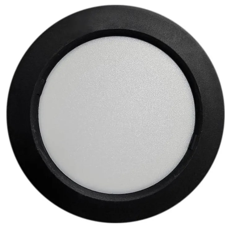 Plafoniera LED ROUND LED/6W/230V 4000K diametro 12,1 cm nero