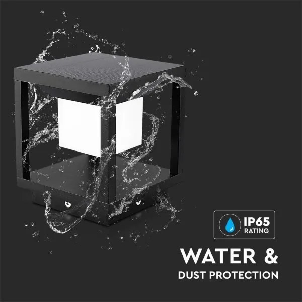 Lampada solare LED con sensore LED/2W/5,5V 3000K IP65 2600 mAh nera