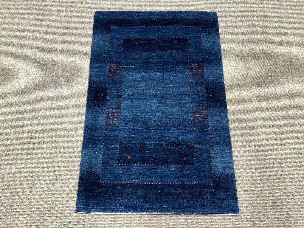 Loribaft Tappeto persiano 130x90 Blu (Iran) Annodato A Mano
