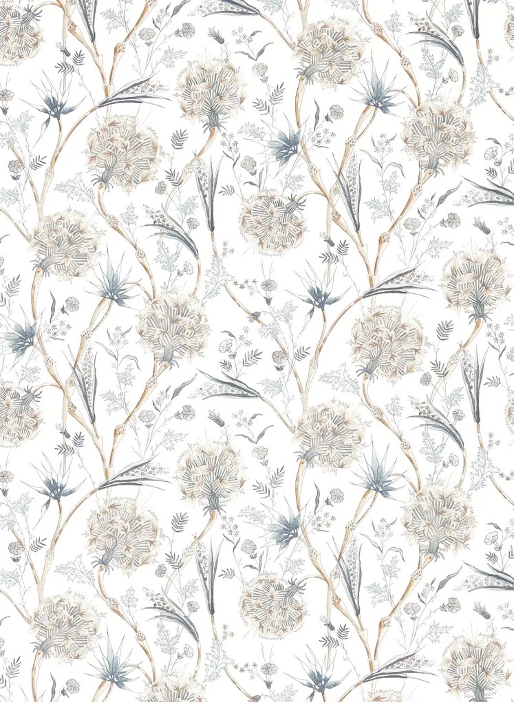 Zoffany Carta da parati Wallichi - Quartz Grey
