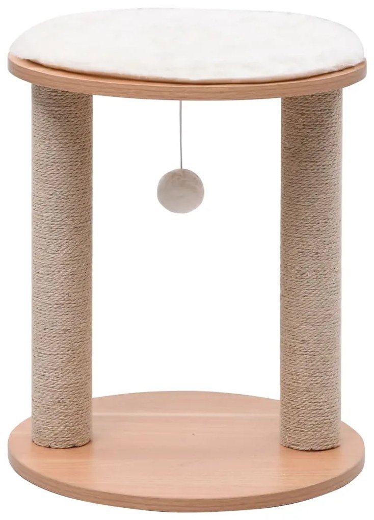 Albero Per Gatti Piccolo Con Pali Tiragraffi İn Sisal 44 Cm /