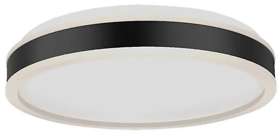 Plafoniera LED LED/18W/230V 4000K diametro 35 cm nero