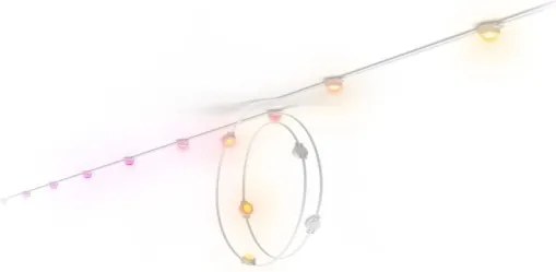 Philips - Prolunga per catena esterna dimmerabile LED RGBW Hue FESTAVIA 16xLED 9m IP65