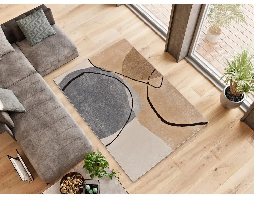 Tappeto beige 200x290 cm Abstracta – Universal