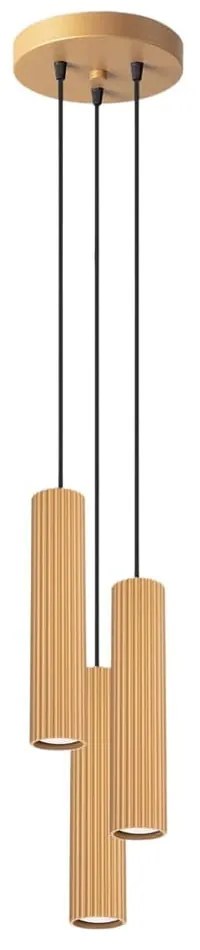 Lampadario dorato ø 19,5 cm Gleam – Sollux