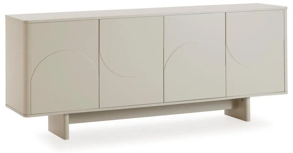 Cassettiera color crema 180x75x40 cm Solei – MOME