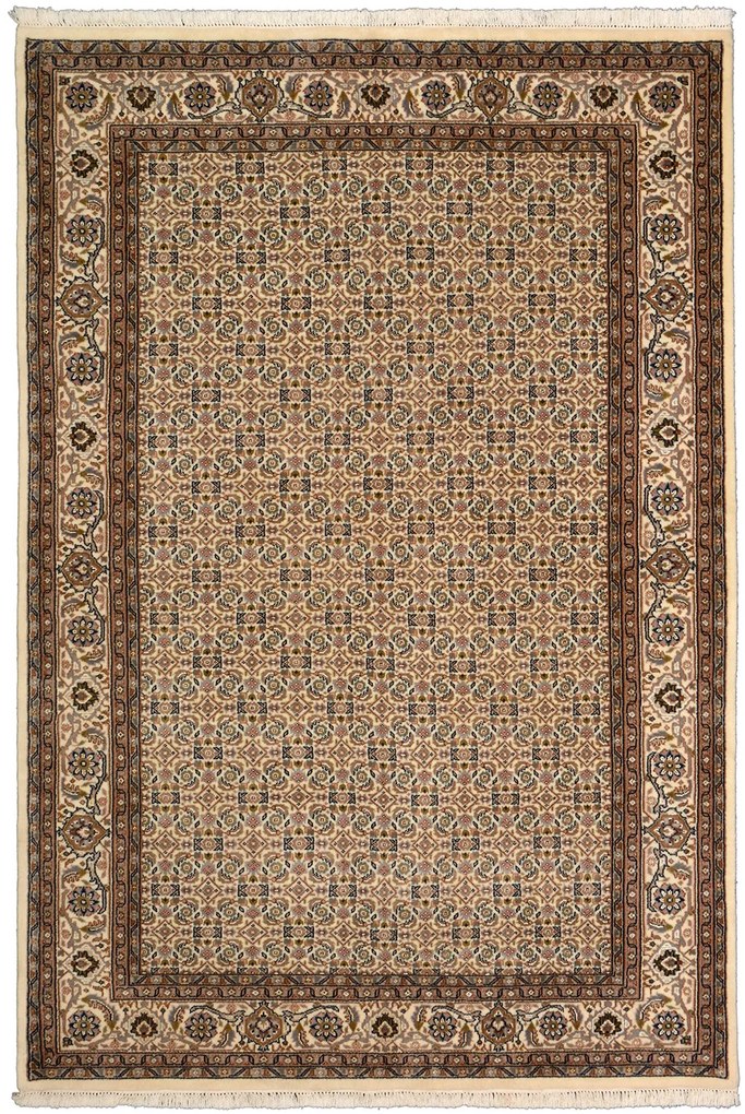 Tabriz Tappeto 160x240 Beige (Indian) Annodato A Mano