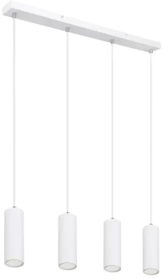 Globo 57911-4HW - Lampadario a sospensione con filo ROBBY 4xGU10/35W/230V bianco
