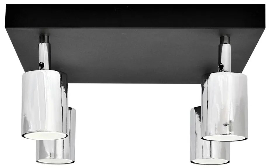 Faretto LED TUNE 4xGU10/4,8W/230V cromo opaco/nero