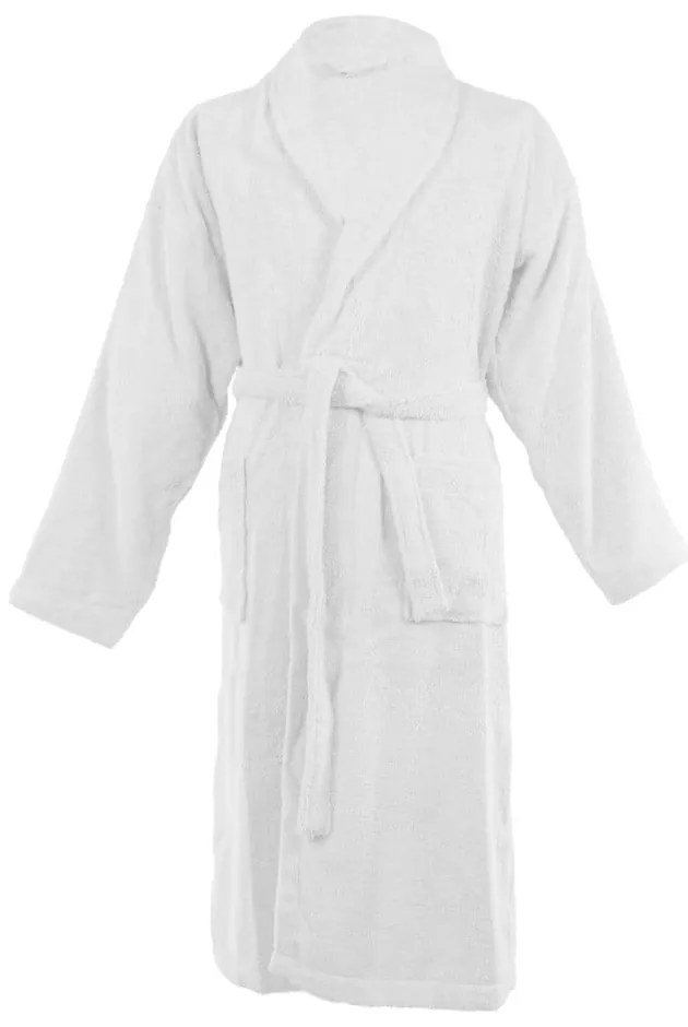 Accappatoio bianco in cotone S/M Lindu – Tiseco Home Studio