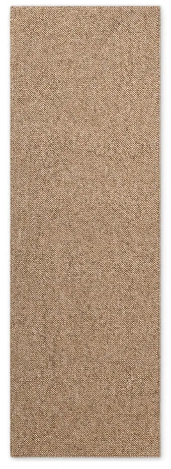 Passatoia in marrone chiaro lavabile 80x240 cm Rocco Caramel – Elle Decoration