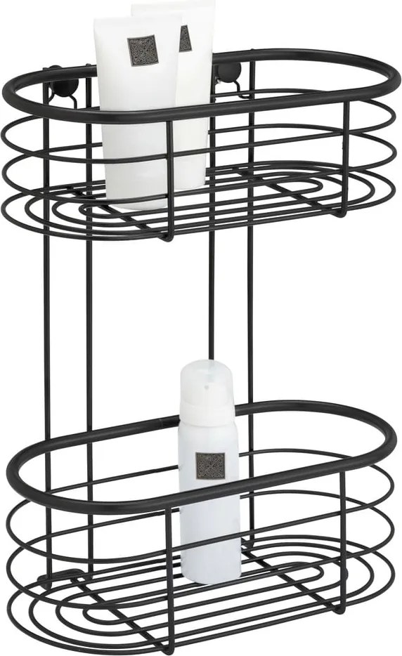 Ripiani per doccia neri 26 x 35 cm Trestina - Wenko