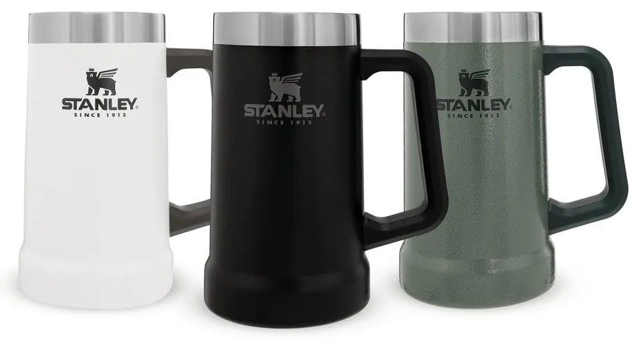 Tazza termica nera in acciaio inox 700 ml The Big Grip Beer Stein Black – Stanley