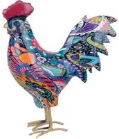 Gallo decorazione 14x17 cm colorato