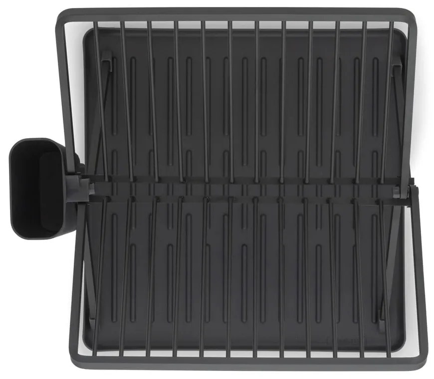 Scolapiatti grigio scuro in metallo a due livelli 37x33 cm - Brabantia