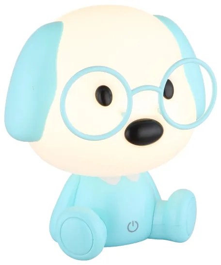 Globo 21761B - Lampada notturna LED ricaricabile PUPPY 1W/5V 500mAh blu