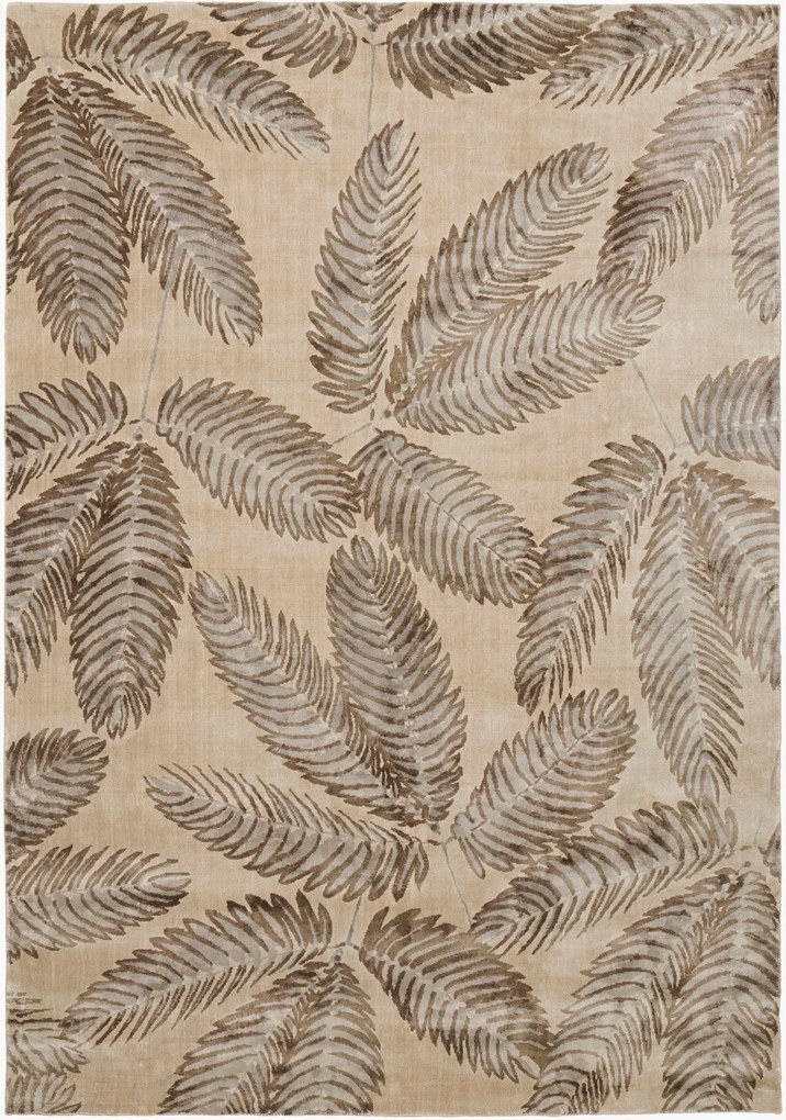 Tappeto in viscosa a pelo corto fatto a mano Ambrosia