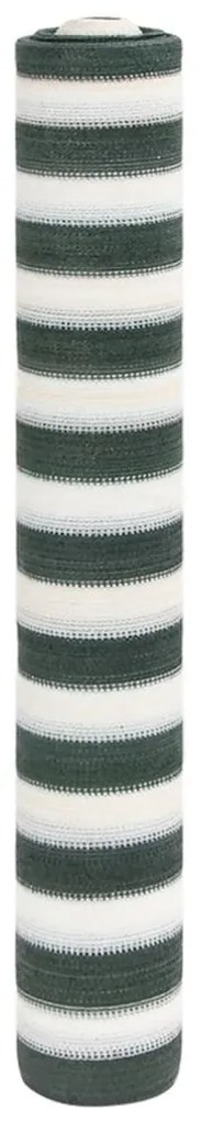 Rete Per Privacy Verde E Bianco 1,2x50 M İn Hdpe 75 G/m² /