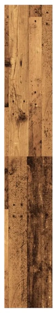 Libreria legno antico 60x30x189 cm in legno multistrato