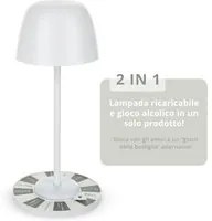 Lampada da tavolo touch con gioco alcolico 28 cm