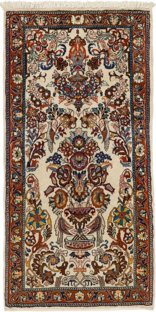 Sarouk Tappeto persiano 70x130 (Iran) Annodato A Mano