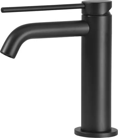 Rubinetto per lavabo Circle two nero Opaco GATTONI RUBINETTERIA getto laminare cristallino