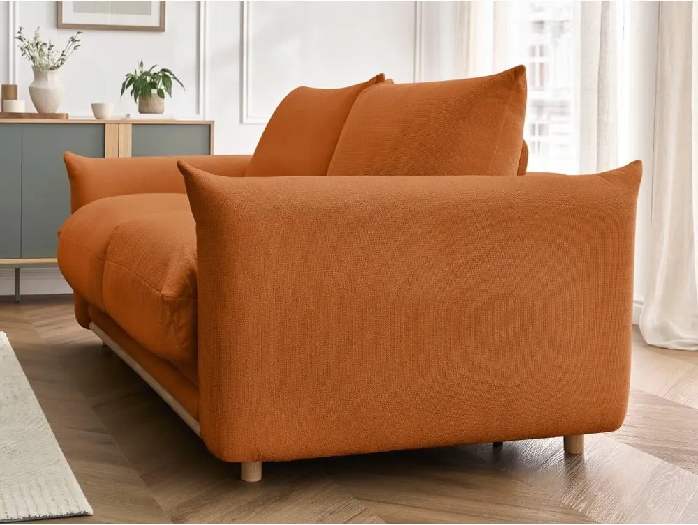 Divano arancione allungabile 214 cm Ernest – Bobochic Paris
