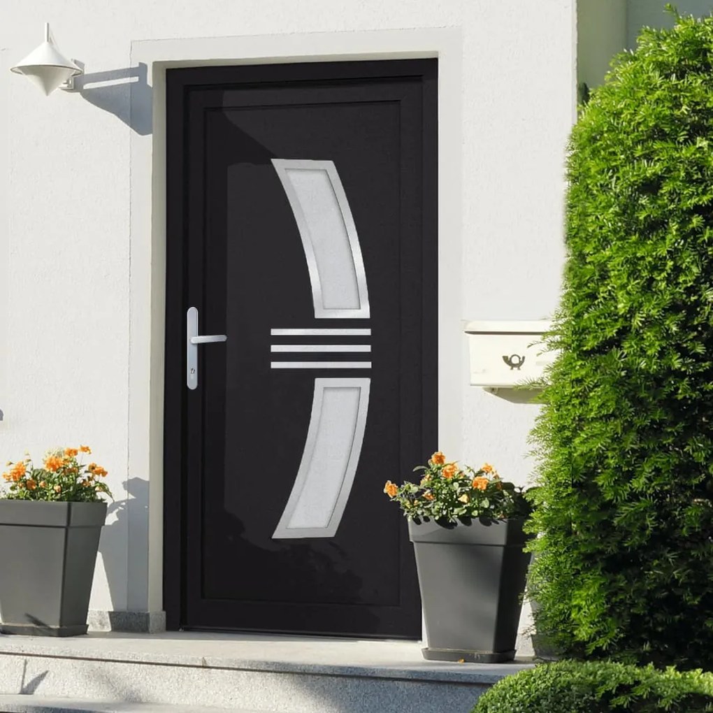 Porta Ingresso Antracite 108x208 Cm İn Pvc /