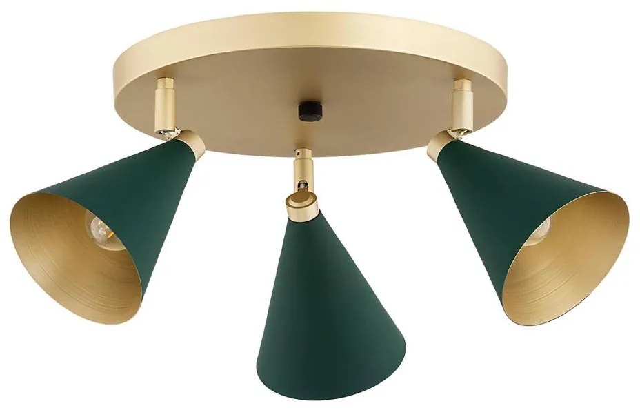 Argon 6245 - Faretto LUCINDA 3xE14/7W/230V verde