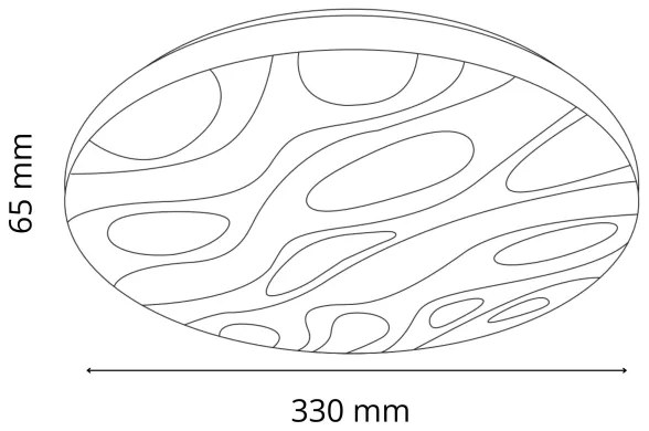 Plafoniera LED da bagno CLOUD LED/18W/230V diametro 33 cm IP44