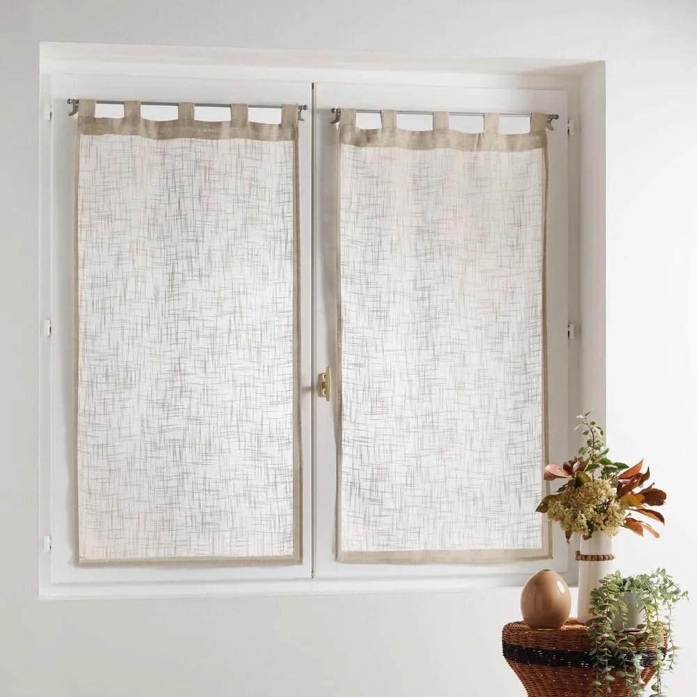 Tende marroni in set di 2 pezzi 60x90 cm Haltona - douceur d'intérieur