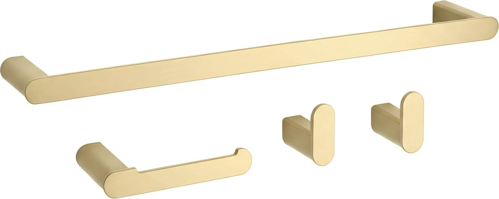 Set accessori da bagno Mati Brush Gold 4 pezzi