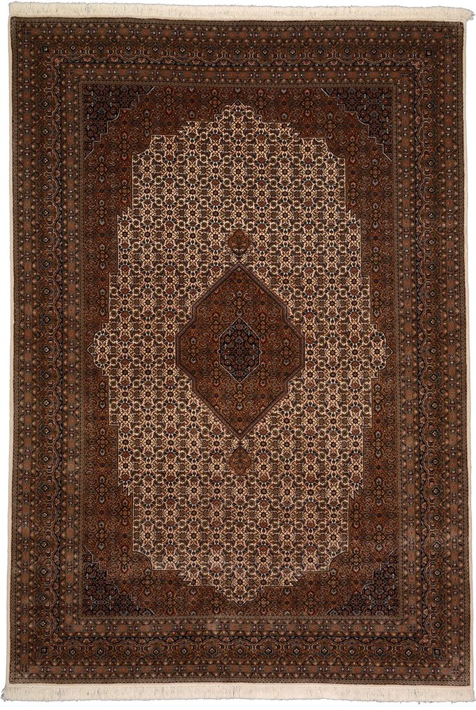 Bidjar Tappeto 200 x 290 Marrone (Indian) Annodato A Mano